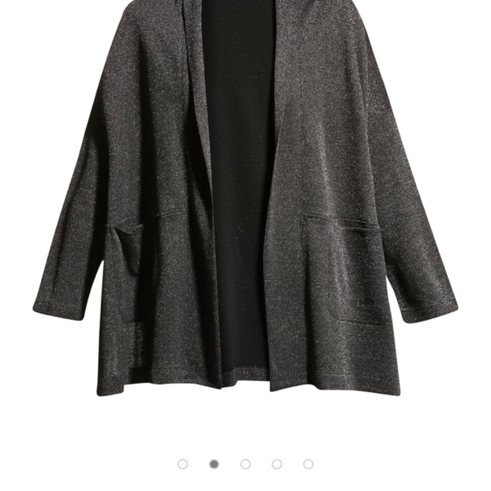 NEW MASAI Black Glittery Cardigan - Size  XL